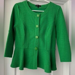 Demure top with pleated edges